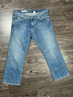 RED ENGINE Vintage Original Denim Whiskered 5 Pocket Low Rise Cropped Jeans 29